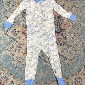 Sailboat Print Kids One Piece